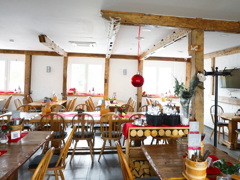 Das Restaurant im Schlosscafe in Beuren